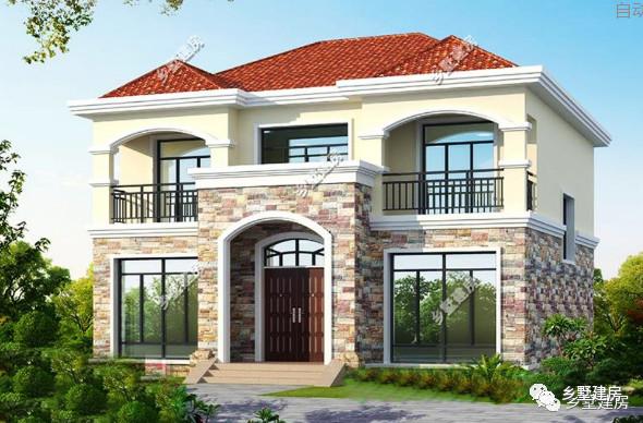 兩款二層別墅小洋房設(shè)計(jì)圖，造型新穎獨(dú)特，美觀大氣，新農(nóng)村建房的代表