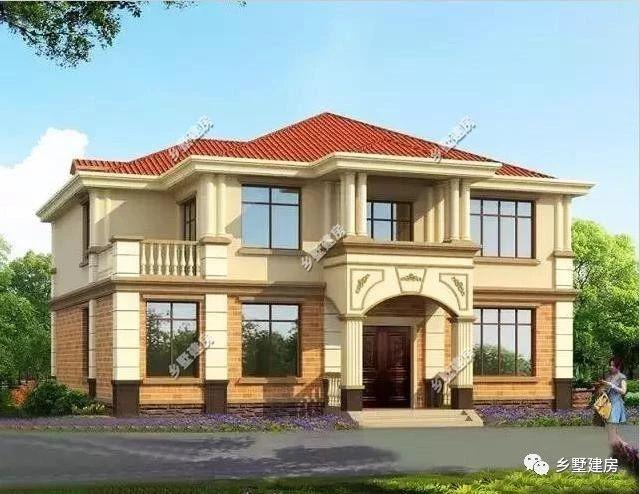 兩款二層別墅小洋房設(shè)計(jì)圖，造型新穎獨(dú)特，美觀大氣，新農(nóng)村建房的代表
