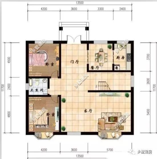 兩款二層別墅小洋房設(shè)計(jì)圖，造型新穎獨(dú)特，美觀大氣，新農(nóng)村建房的代表