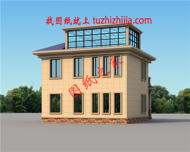 80平方米二層房屋設計圖，造價10萬左右