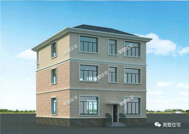 30萬10X12米三層別墅設計圖，7室2廳大露臺，建一棟自己的小房子，感受這身邊的美好