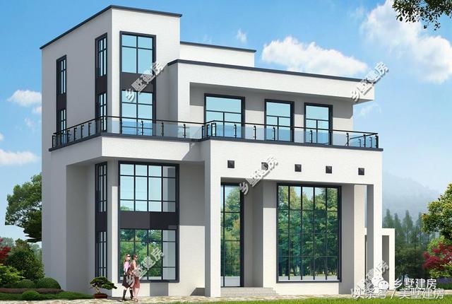 2款極簡風(fēng)農(nóng)村別墅設(shè)計(jì)圖，充分體現(xiàn)出現(xiàn)代時尚感，現(xiàn)在年輕人的最愛