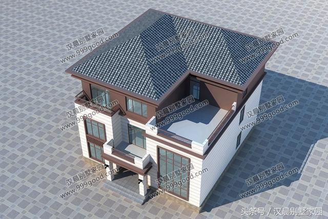 2款農(nóng)村自建新中式風(fēng)格別墅圖，主體造價(jià)在50萬(wàn)左右，簡(jiǎn)直是太值了