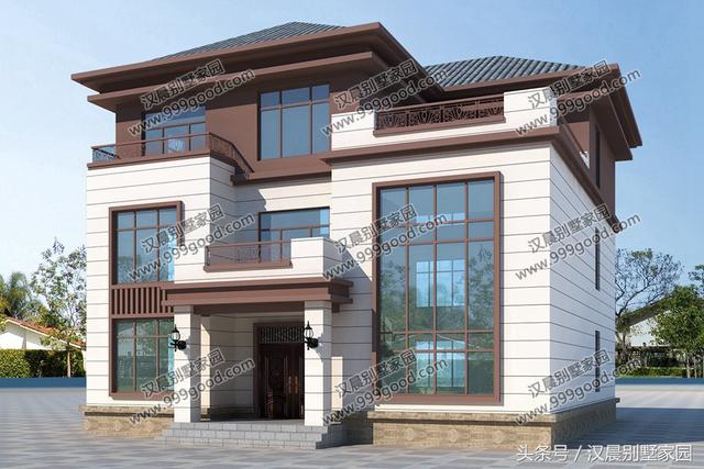 2款農(nóng)村自建新中式風(fēng)格別墅圖，主體造價(jià)在50萬(wàn)左右，簡(jiǎn)直是太值了