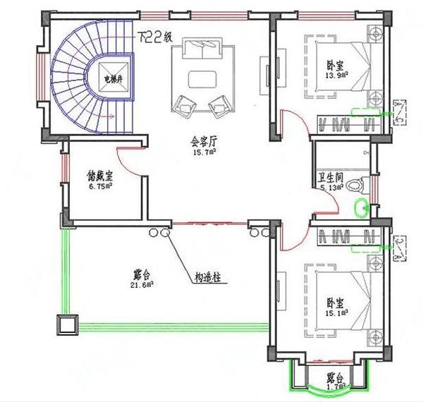 11x11m簡歐式三層別墅設(shè)計(jì)圖，戶型合理相對(duì)容易施工，優(yōu)雅時(shí)尚不難建