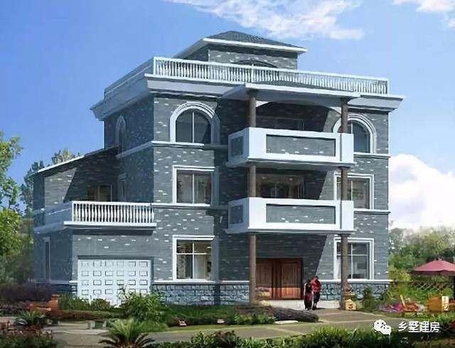 三層農村自建別墅豪宅，挑空大客廳+超大落地窗+旋轉樓梯，你夢寐以求的都有