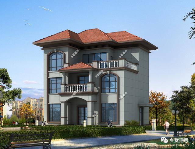 2款三層別墅戶型圖，內部很實用，性價比超級高，造價不到30萬就能建起來了！