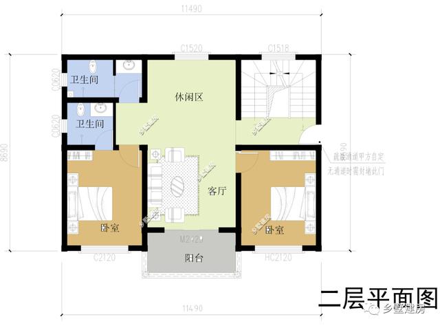 2款三層別墅戶型圖，內部很實用，性價比超級高，造價不到30萬就能建起來了！