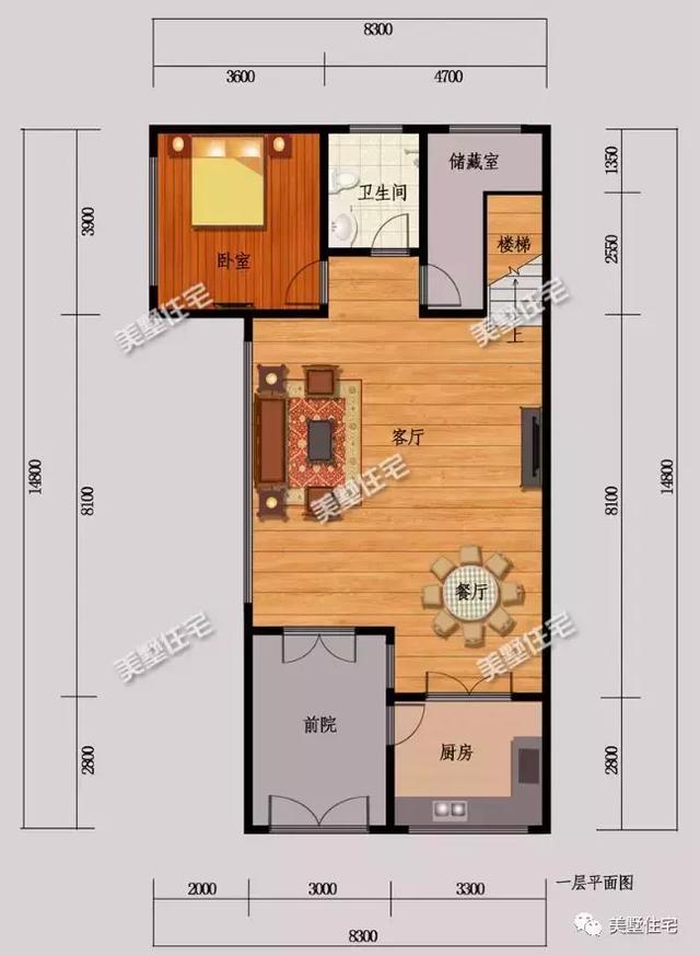 8棟120平左右農村別墅圖，符合宅基地批準，建成之后家人喜歡鄰里夸