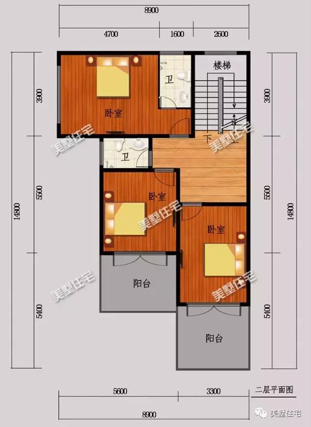 8棟120平左右農村別墅圖，符合宅基地批準，建成之后家人喜歡鄰里夸