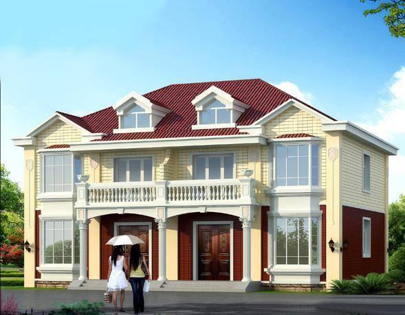 兄弟雙拼自建房，美觀大氣，戶型非常實用，看了真的好想回家建房！