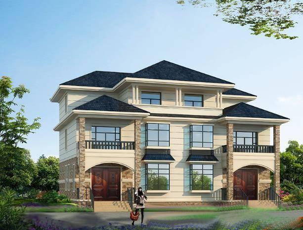 兄弟雙拼自建房，美觀大氣，戶型非常實用，看了真的好想回家建房！