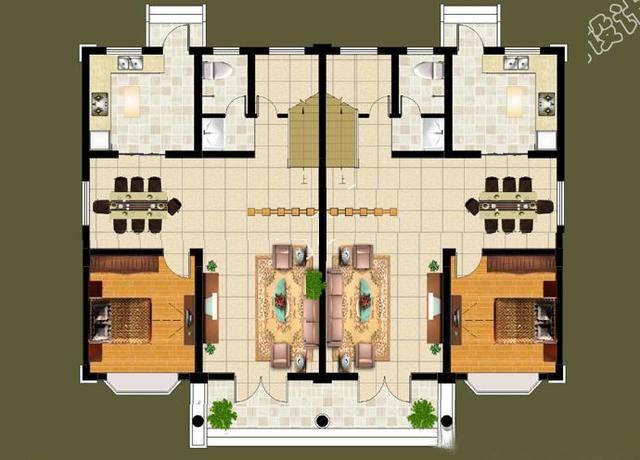 兄弟雙拼自建房，美觀大氣，戶型非常實用，看了真的好想回家建房！