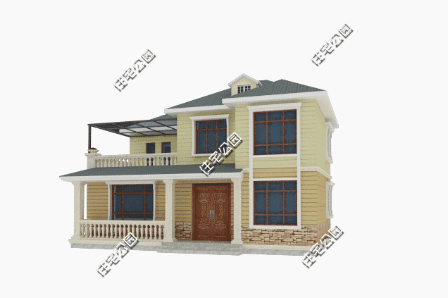 11×12米農村現代風別墅設計圖，大露臺、寵物間、小吧間都是當下室內設計的時尚新寵，年輕人的最愛