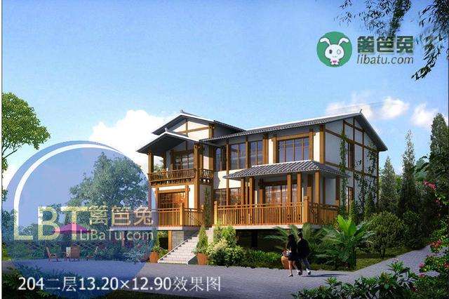 兩套造價(jià)不超過30萬的兩層農(nóng)村自建別墅圖紙， 都帶有獨(dú)立小院