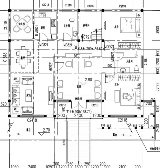 兩套造價(jià)不超過30萬的兩層農(nóng)村自建別墅圖紙， 都帶有獨(dú)立小院