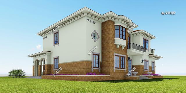 2層歐式別墅設計圖，這樣的外觀和布局，精致也很氣派