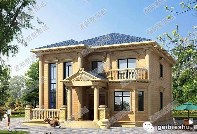 2款歐式風格二層農村房屋設計圖，不僅外觀精致漂亮，內部布局更是經濟適用