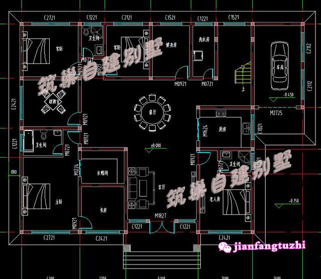 3款一層農村平層別墅設計圖造價10多萬2廳4臥，既然是蓋一層，當然是怎么實惠怎么來