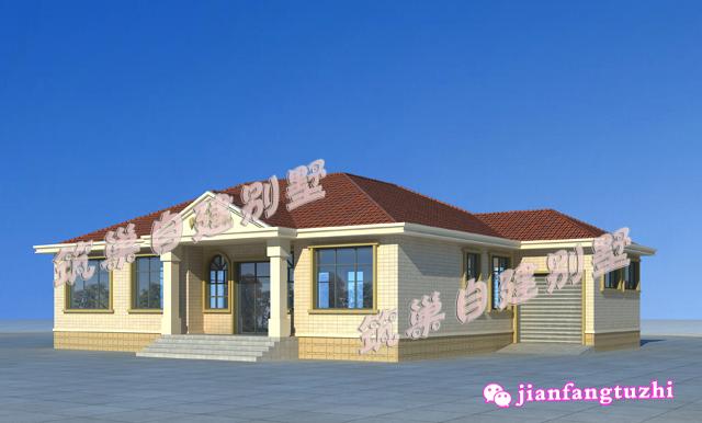 3款一層農村平層別墅設計圖造價10多萬2廳4臥，既然是蓋一層，當然是怎么實惠怎么來