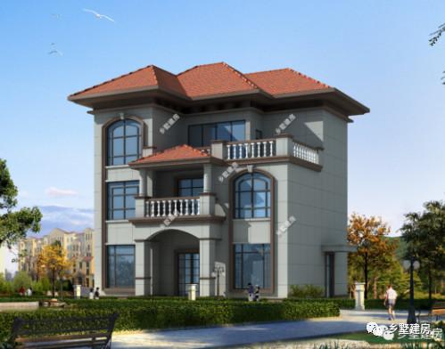 20萬建一棟三層別墅，豪華絕美落地窗，超大的實用露臺，羨煞眾人