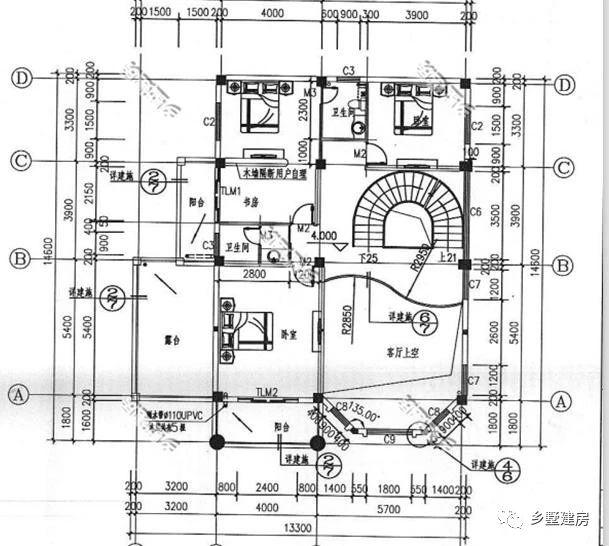 20萬建一棟三層別墅，豪華絕美落地窗，超大的實用露臺，羨煞眾人