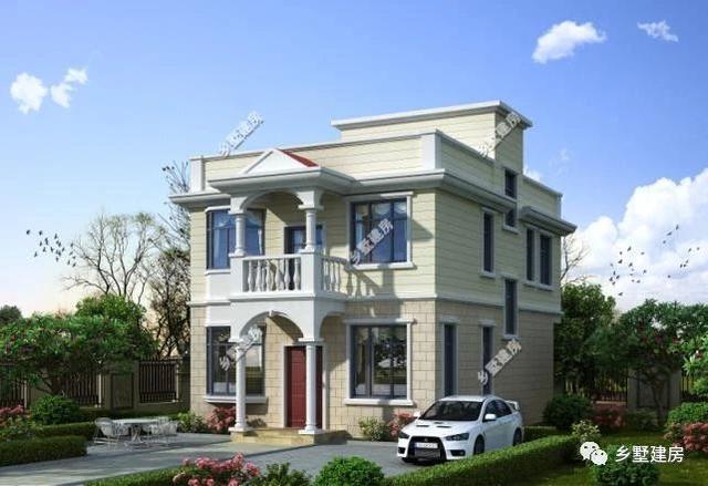 12mX10m的宅基地建一棟超美的二層別墅，設(shè)計(jì)好了不光好看，更有氣勢(shì)，城里人看了也只有羨慕的份