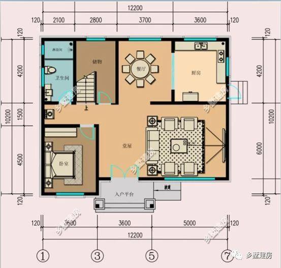 12mX10m的宅基地建一棟超美的二層別墅，設(shè)計(jì)好了不光好看，更有氣勢(shì)，城里人看了也只有羨慕的份
