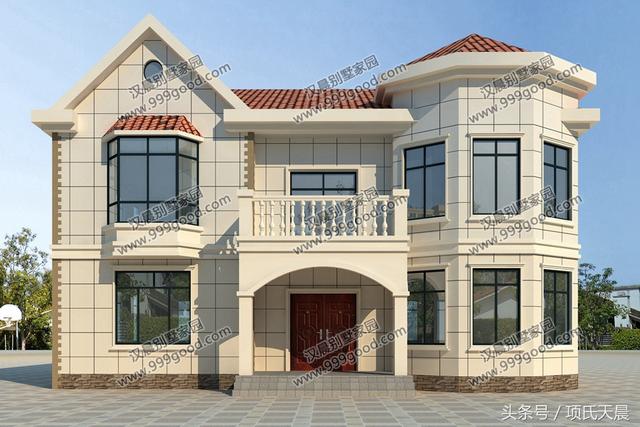 幾套開(kāi)間16米的兩層自建房別墅，布局合理，功能齊全，外觀簡(jiǎn)單大方，來(lái)看看有沒(méi)有符合你心意的