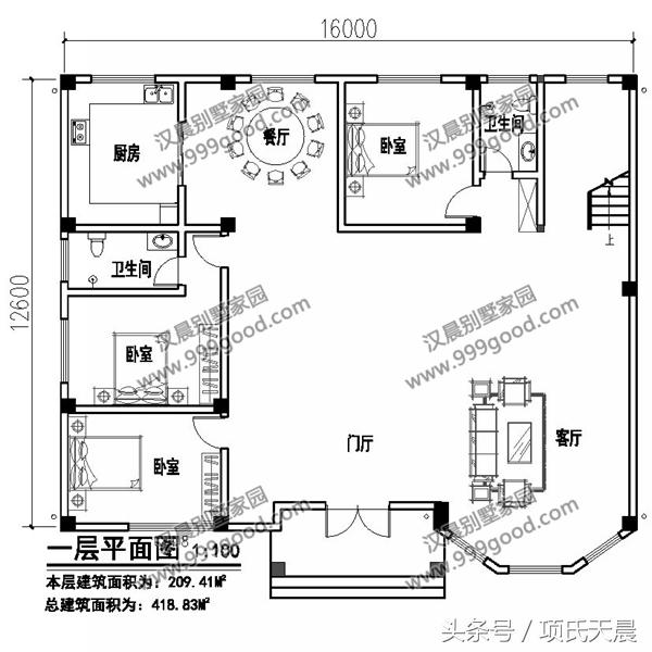 幾套開(kāi)間16米的兩層自建房別墅，布局合理，功能齊全，外觀簡(jiǎn)單大方，來(lái)看看有沒(méi)有符合你心意的