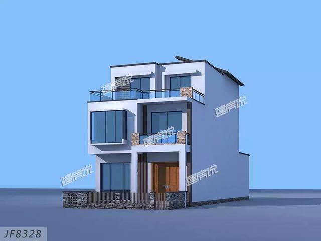 3款三層別墅戶型圖，專為農村設計，外觀大氣內部實用，造價不到40萬