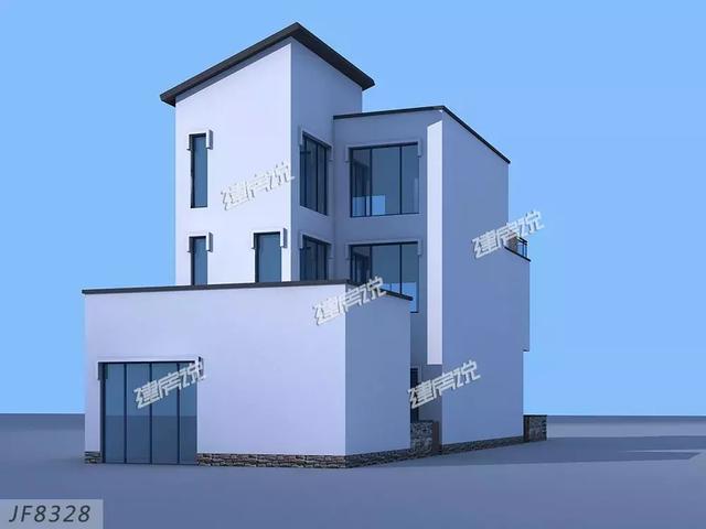 3款三層別墅戶型圖，專為農村設計，外觀大氣內部實用，造價不到40萬