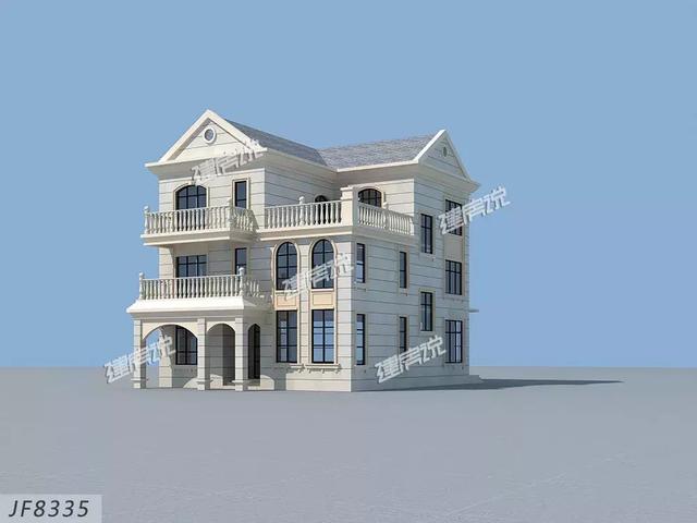 3款三層別墅戶型圖，專為農村設計，外觀大氣內部實用，造價不到40萬