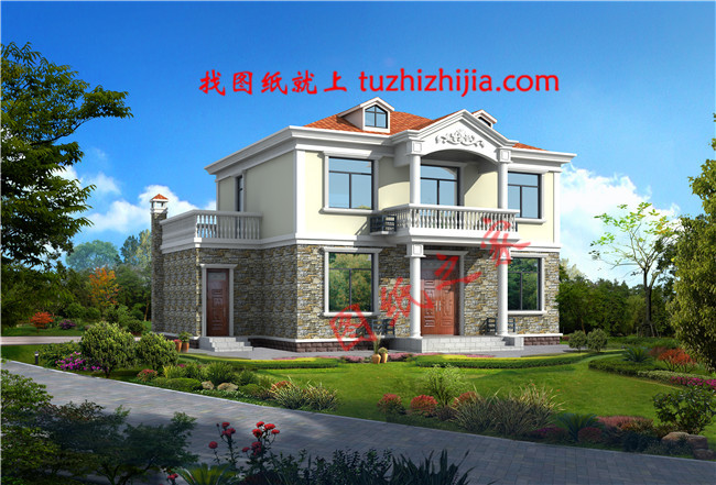 簡單時(shí)尚二層住宅設(shè)計(jì)圖紙，簡單的設(shè)計(jì)，不平凡的視覺感受