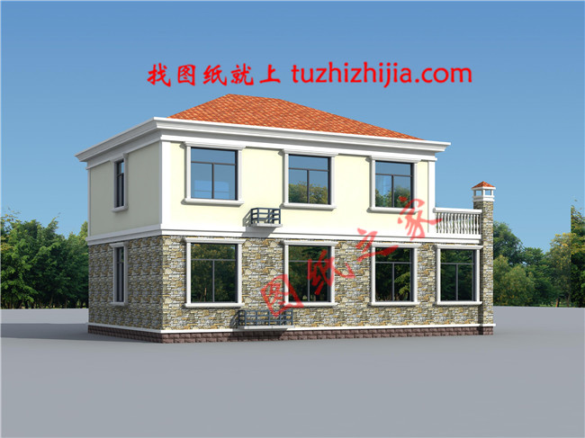 簡單時(shí)尚二層住宅設(shè)計(jì)圖紙，簡單的設(shè)計(jì)，不平凡的視覺感受