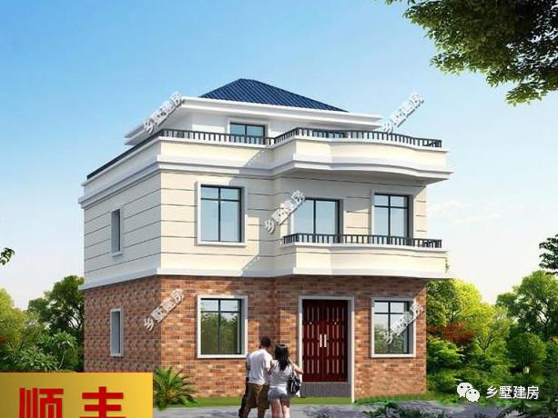 9X10米農村三層別墅設計圖，為小宅基小戶型量身定制，小面積照樣高大上