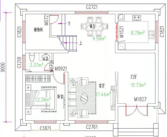 11×9米三層簡歐風(fēng)格別墅設(shè)計圖，屋頂有大露臺，主體造價30萬左右