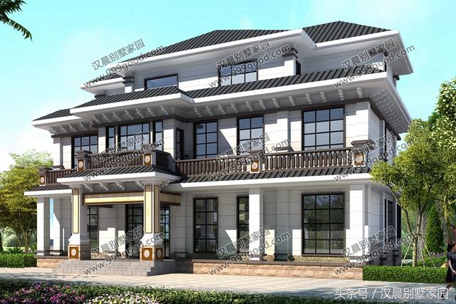 3棟新中式別墅設計圖，現在歐式泛濫容易過時，最終想想還是中式經典且比較耐看，不選擇一棟都不甘心