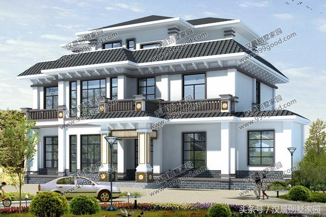 三款新中式別墅設計圖，不論新中式還是徽派形式，多看一眼都心動，不選擇一棟都不甘心！