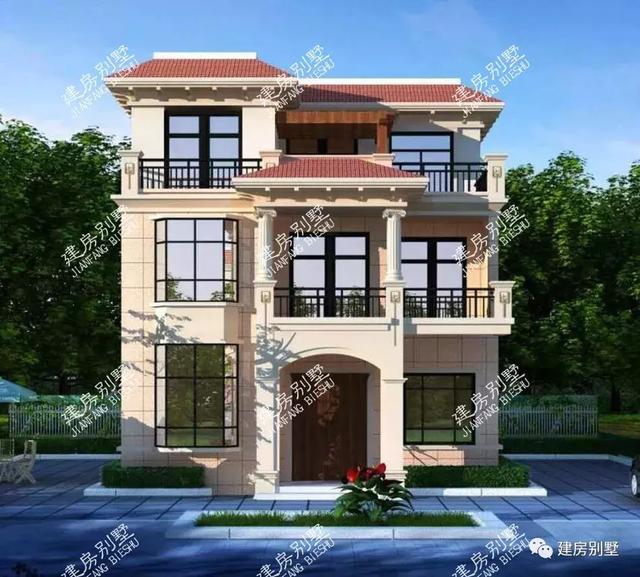 用平頂建造的農(nóng)村自建房，既美觀又省錢，喜歡第一款的別墅的有幾萬(wàn)人