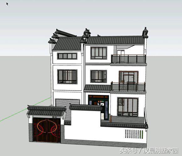 帶院子的新中式風格別墅設計圖，2套設計師的設計方案，總有一套讓你滿意