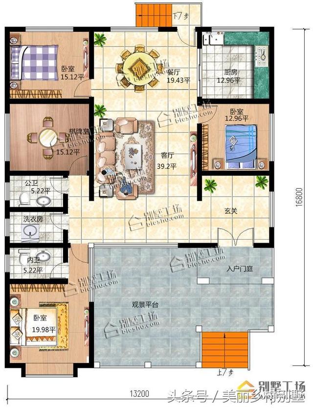 農村一層別墅設計圖，現代風格，給父母建一套這樣的養老房，絕對贊