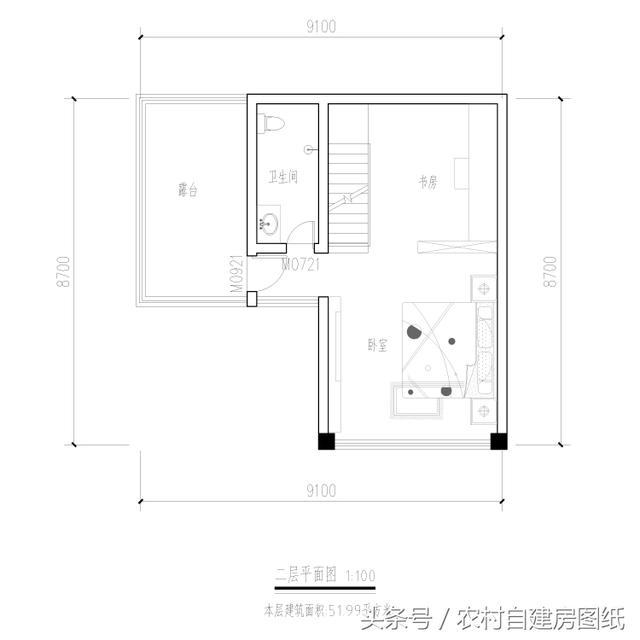 這款86平的別墅設計圖，對于想要現代風但家中宅基地不夠的人群是一個很好的選擇