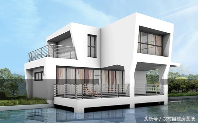 這款86平的別墅設計圖，對于想要現代風但家中宅基地不夠的人群是一個很好的選擇