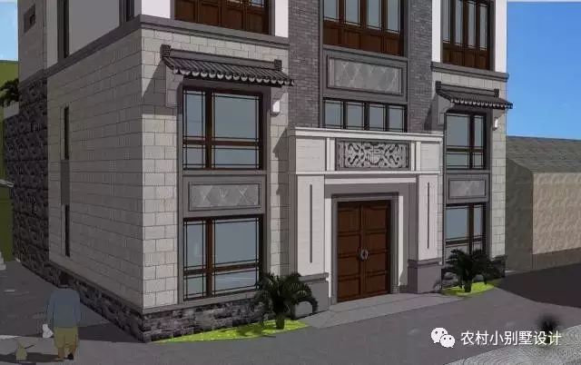 12×11米徽式三層農(nóng)村別墅設(shè)計圖，復(fù)式結(jié)構(gòu)