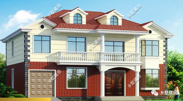 兩款農村自建別墅圖紙，造型新穎門廳+露臺+飄窗+車庫，完美的房子
