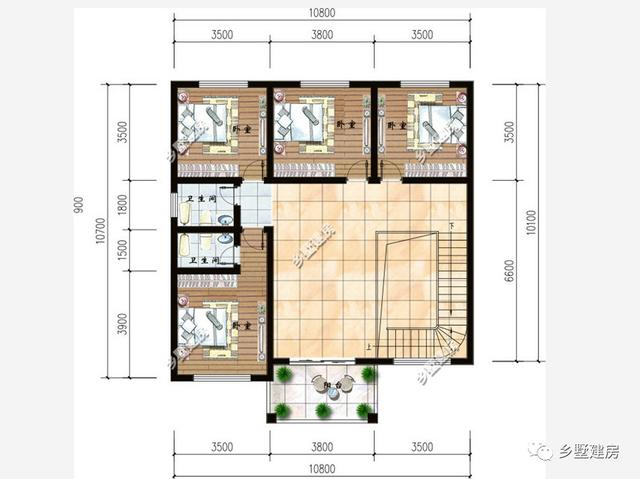 今天推薦兩款超大挑高客廳的二層別墅設(shè)計圖，裝修后更漂亮