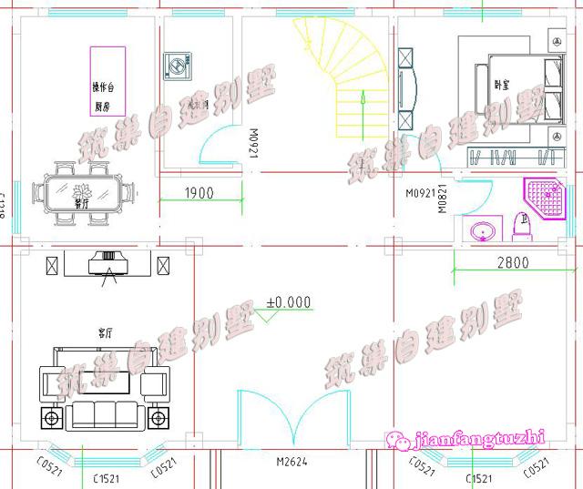 130平米13x10米三層別墅設計圖，復式挑空，喚起你對兒時紅磚瓦房的記憶