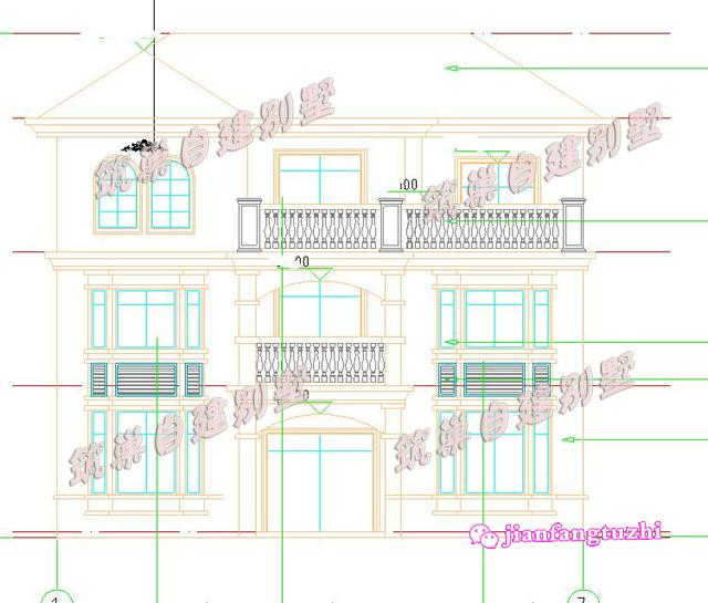 130平米13x10米三層別墅設計圖，復式挑空，喚起你對兒時紅磚瓦房的記憶