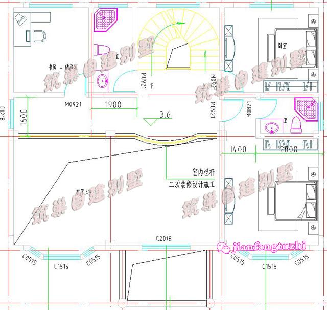 130平米13x10米三層別墅設計圖，復式挑空，喚起你對兒時紅磚瓦房的記憶
